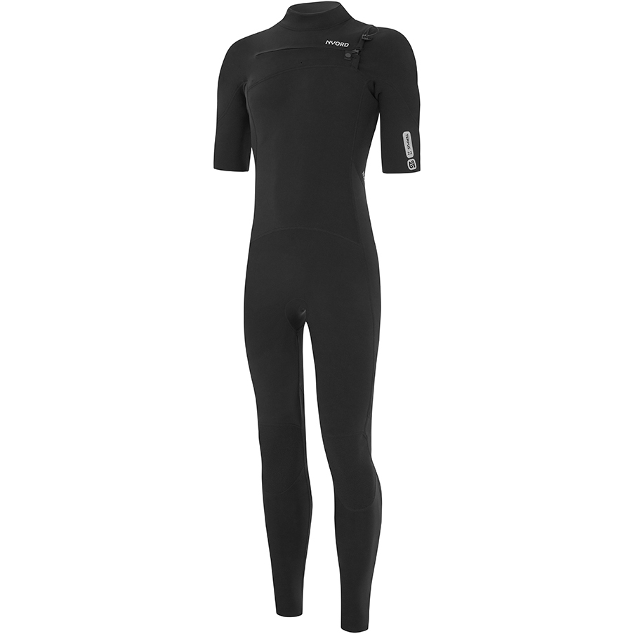 2025 Nyord Mens Tempus 2/2mm Short Sleeve Chest Zip Wetsuit N04BA00010 - Black